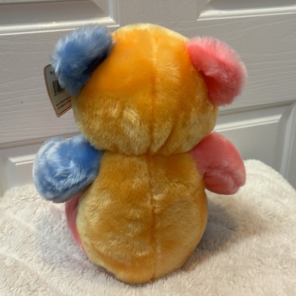 Tony Toy Color Block Teddy Bear Plush Ultra Soft Very Bright. - Picture 6 of 7
